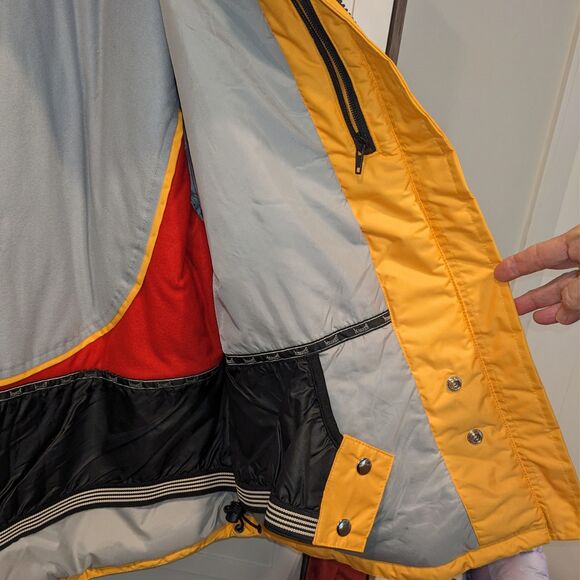 Women's Marker Insulated Snow Coat Size 14 Full Zip Cord Locks Yellow Ski Jacket - Picture 5 of 8